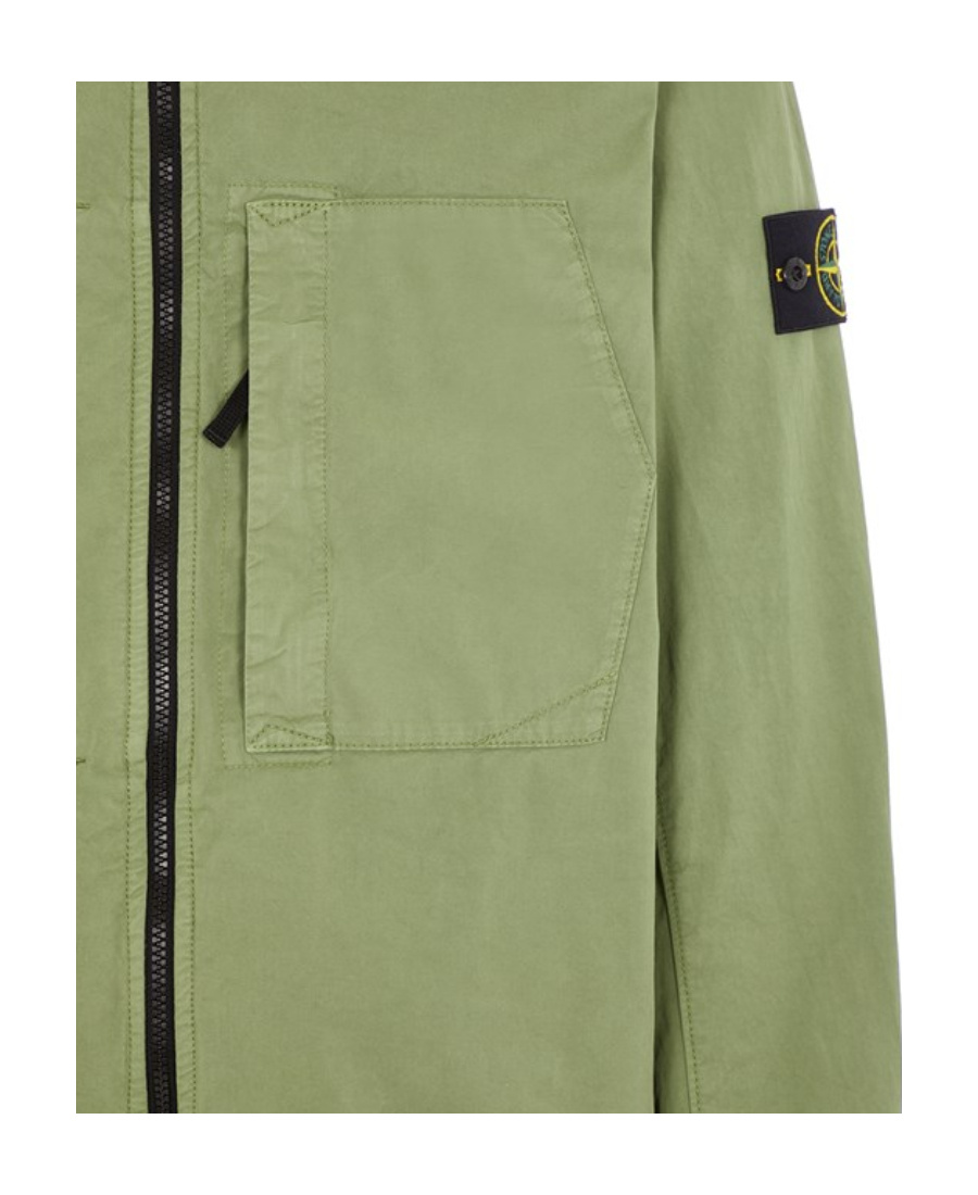 Shop Stone Island Compass-patch Lightweight Jacket In Green