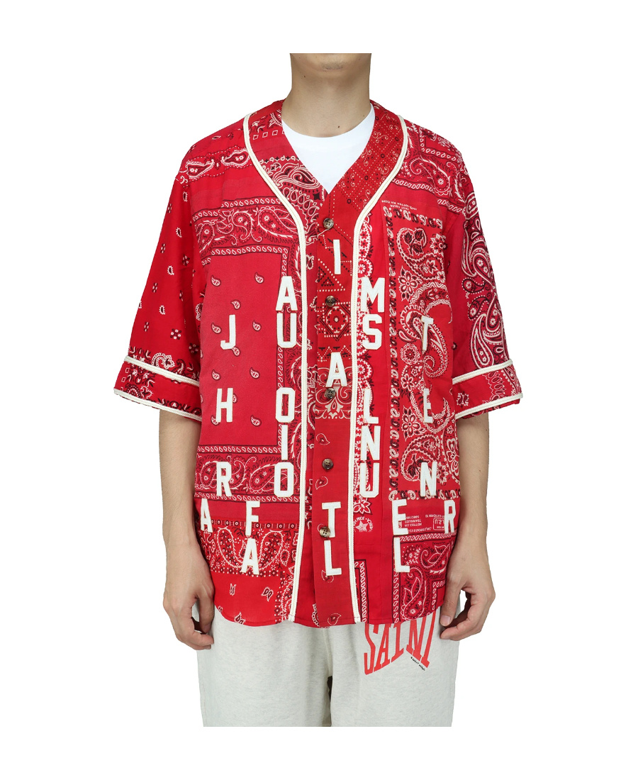 Readymade Bandana-print Cotton Shirt In Red