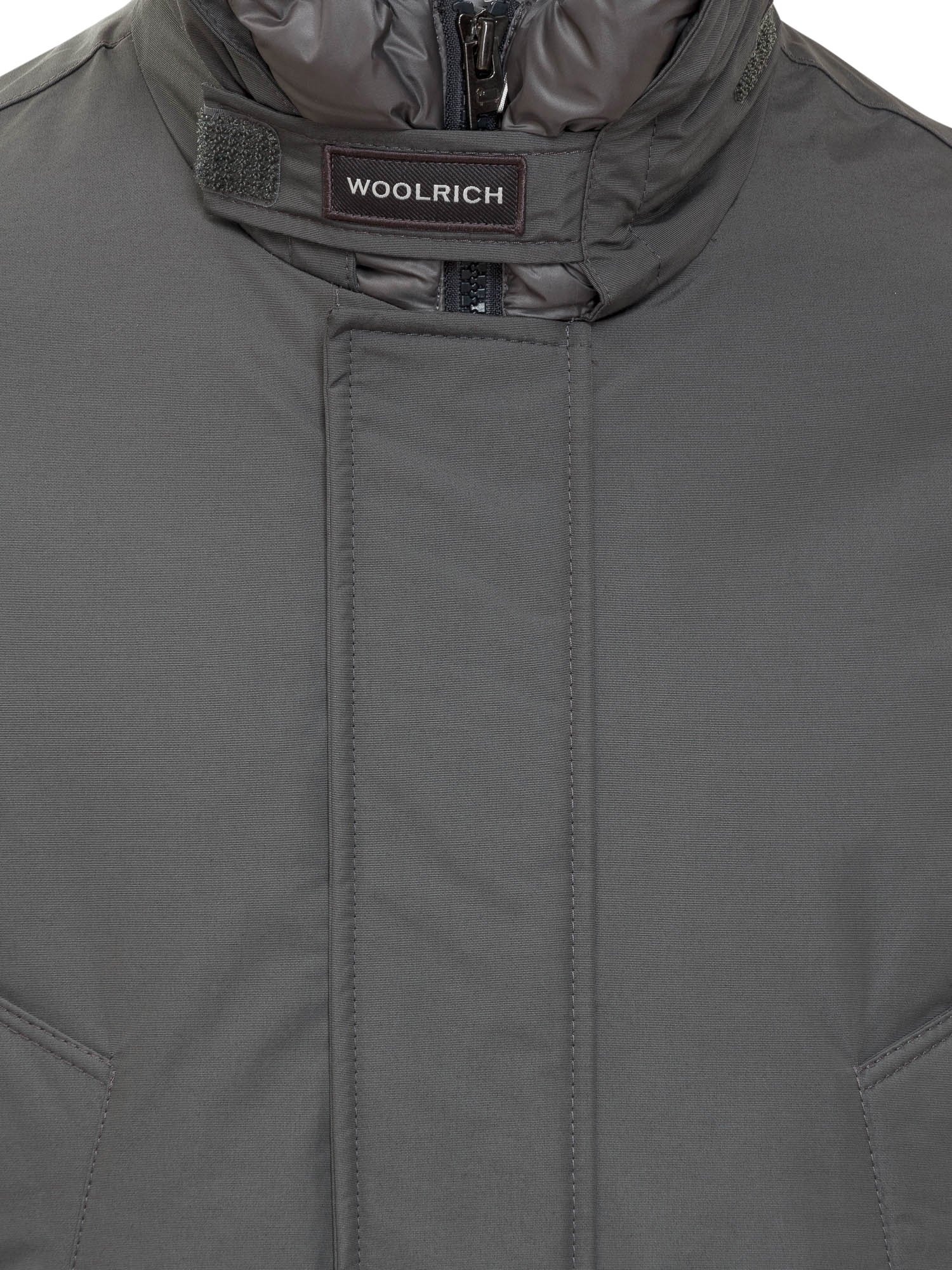 Woolrich Polar High Collar Parka In Black