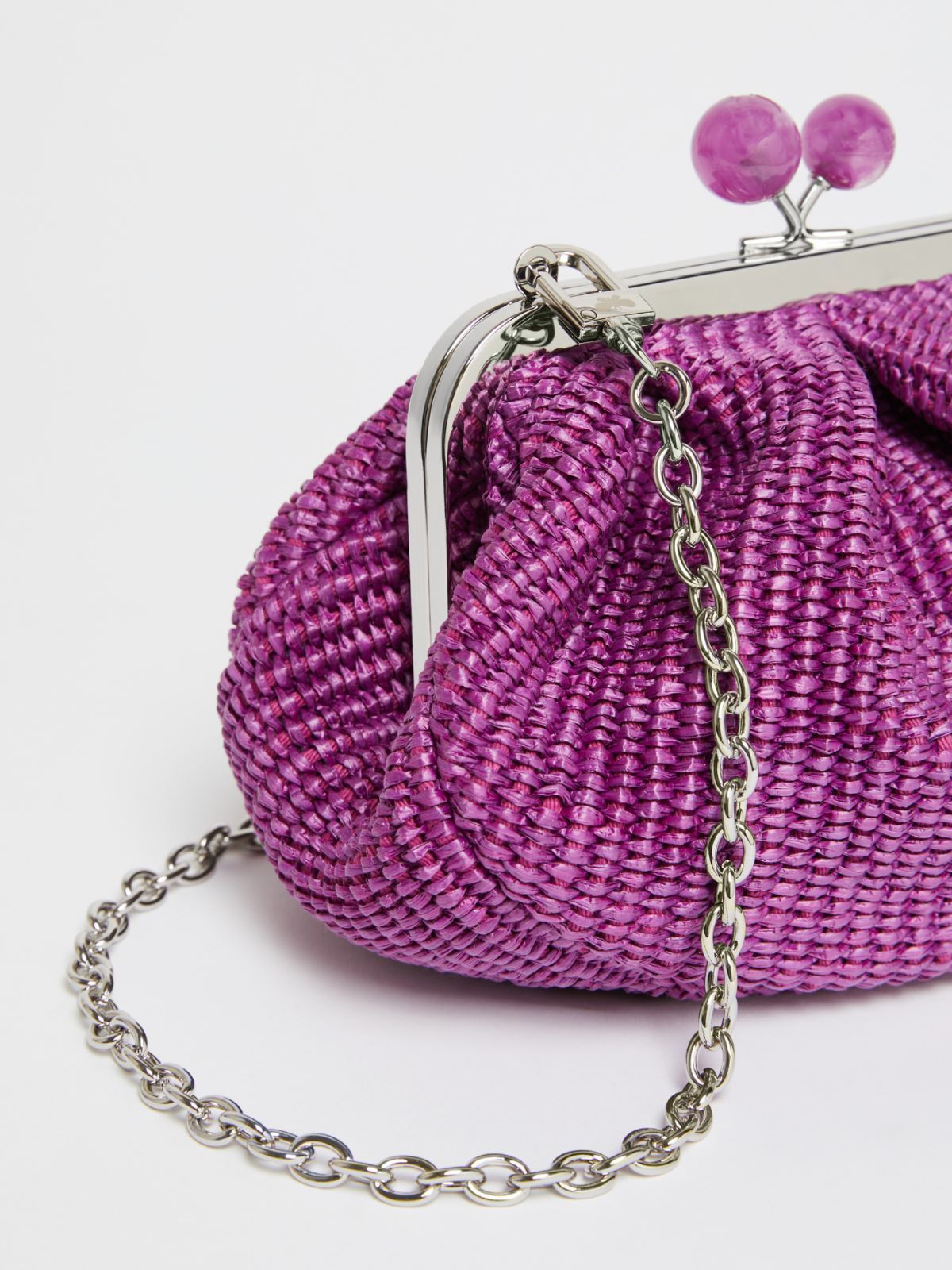 Weekend Max Mara Small Raffia-effect Pasticcino Bag