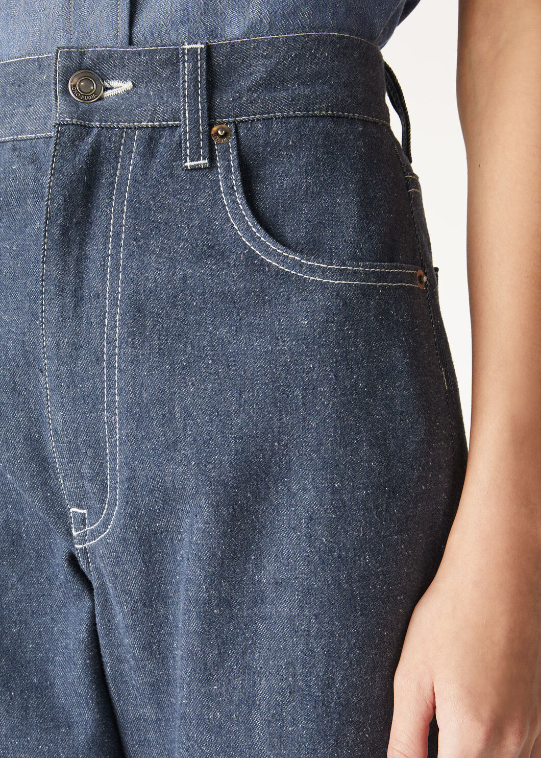 Loro Piana Belt-loop Jeans In Blue