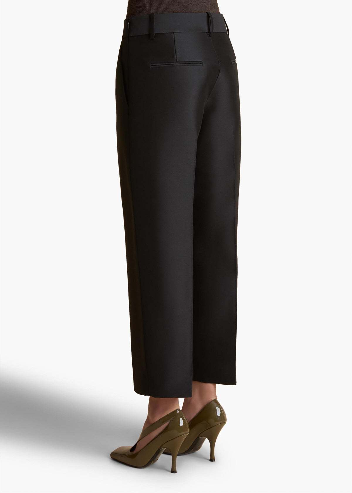 Khaite Pleated Casual Pants In Black