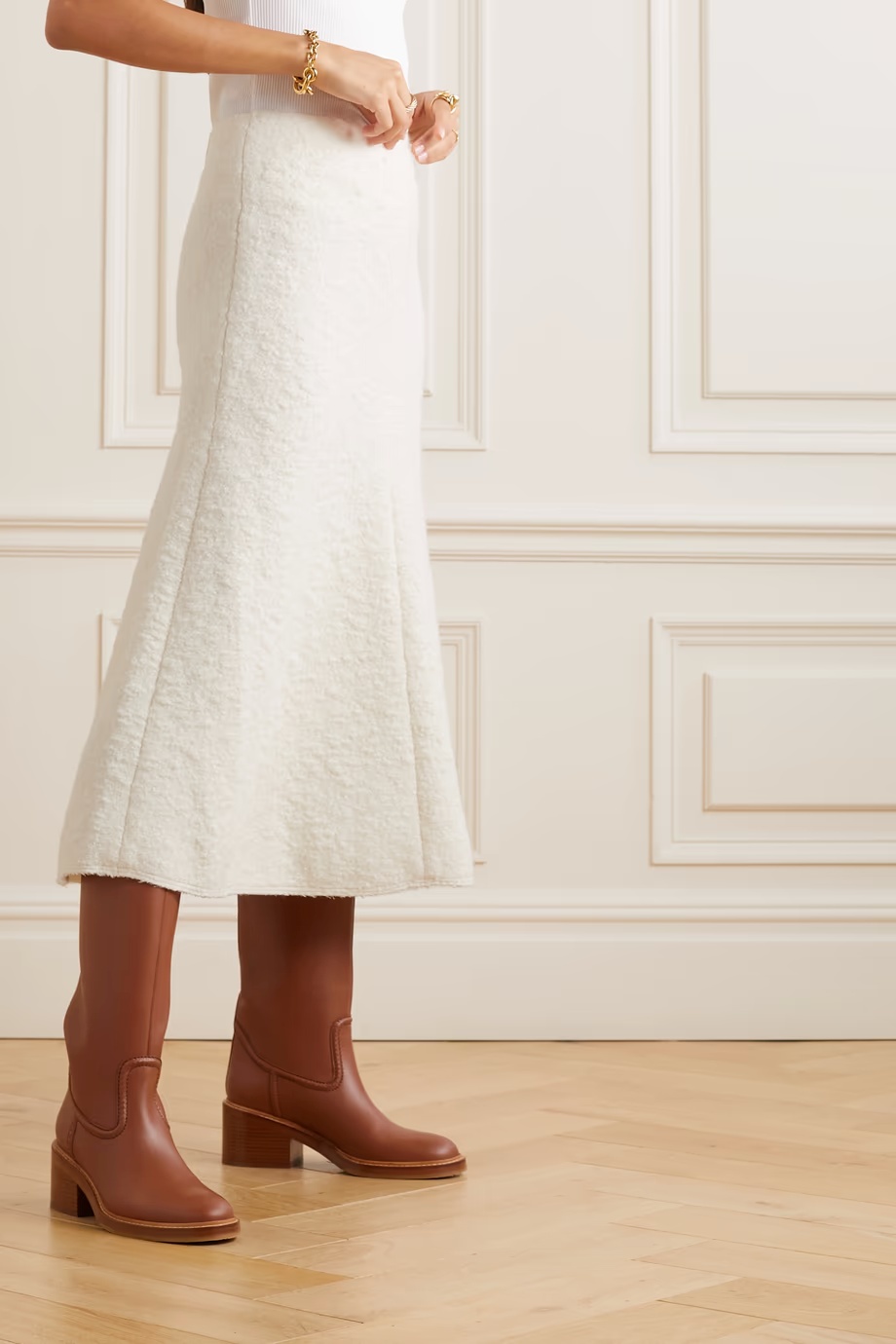 Chloé Circle? Medium-length Skirt In White