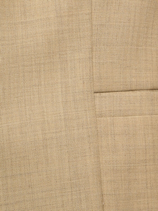 Jacquemus Mens Beige La Veste Canevas Regular-fit Wool Blazer