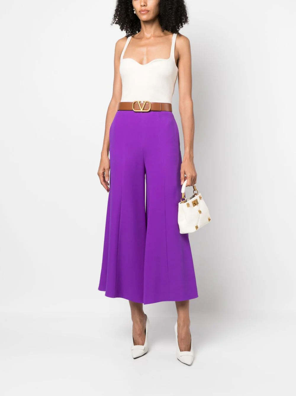 Valentino Pocket Casual Pants In Purple
