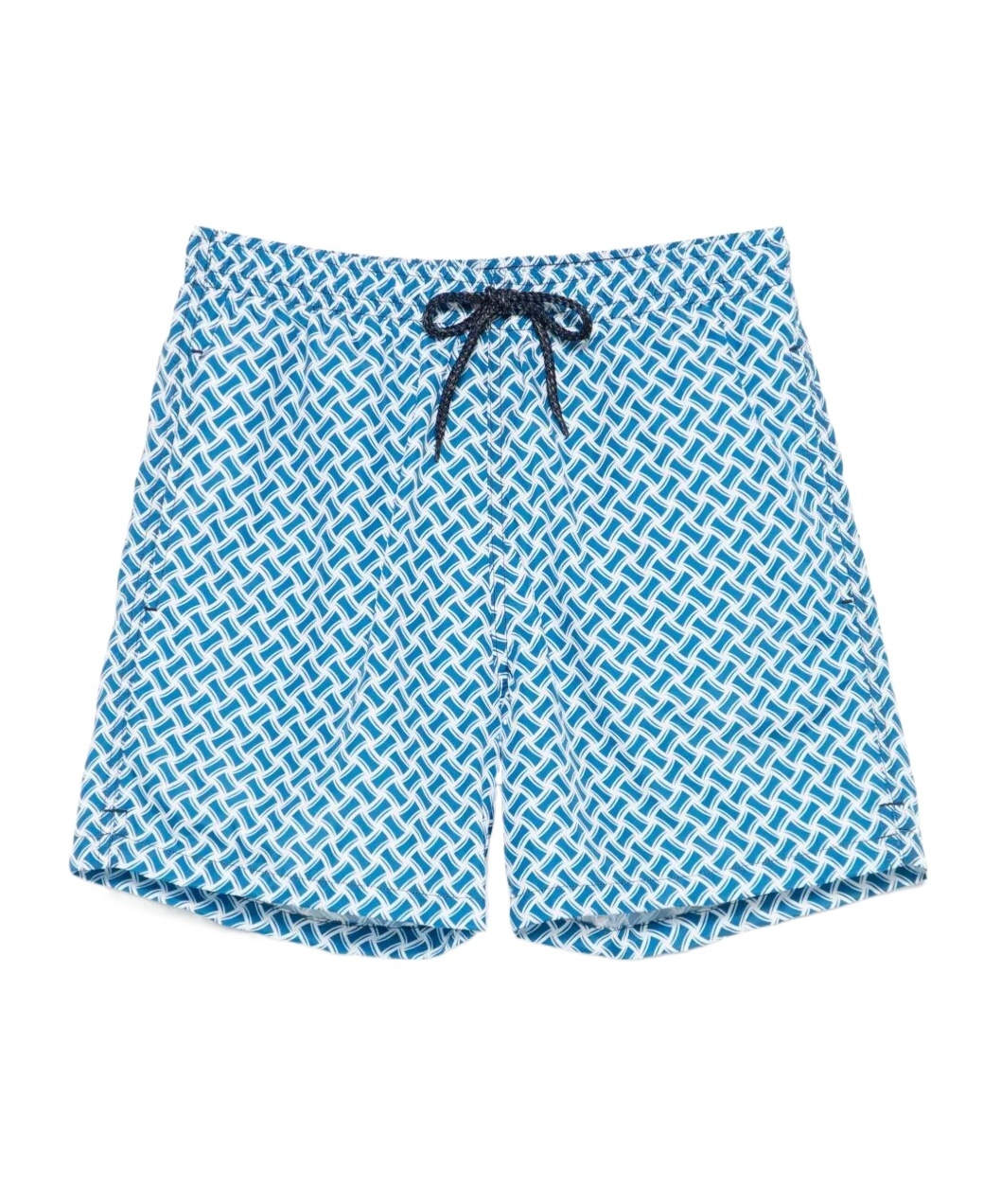 Drumohr Monogram-pattern Swim Shorts In Blue