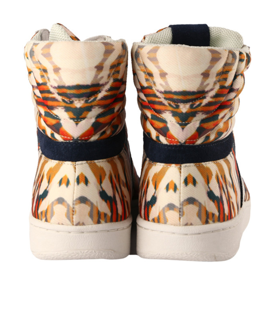 Just Cavalli High Lace-up Casual Sneakers In Nude