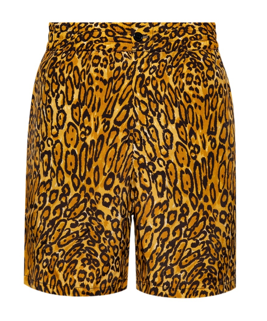 Moschino Pattern Shorts In Brown