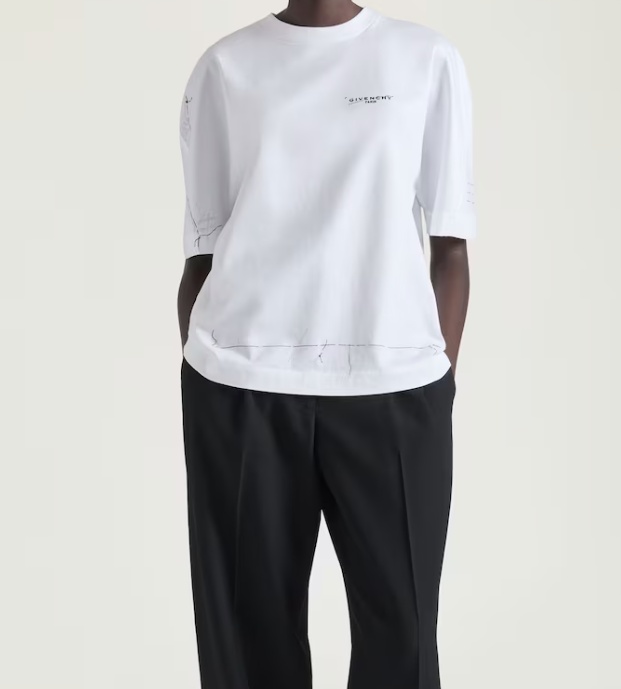 Givenchy Crew Neck Short-sleeved T-shirt In White