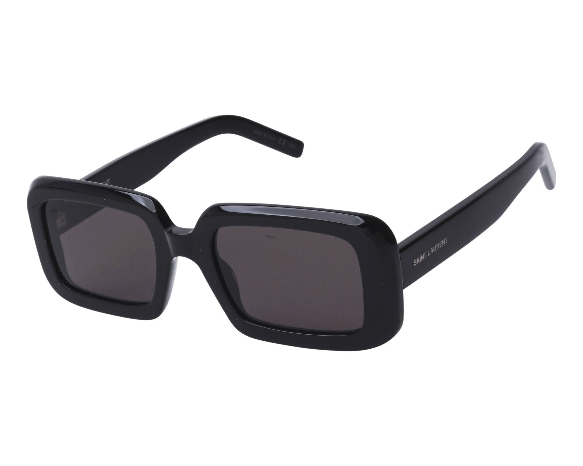 Saint Laurent Square-frame Tinted Sunglasses In Black
