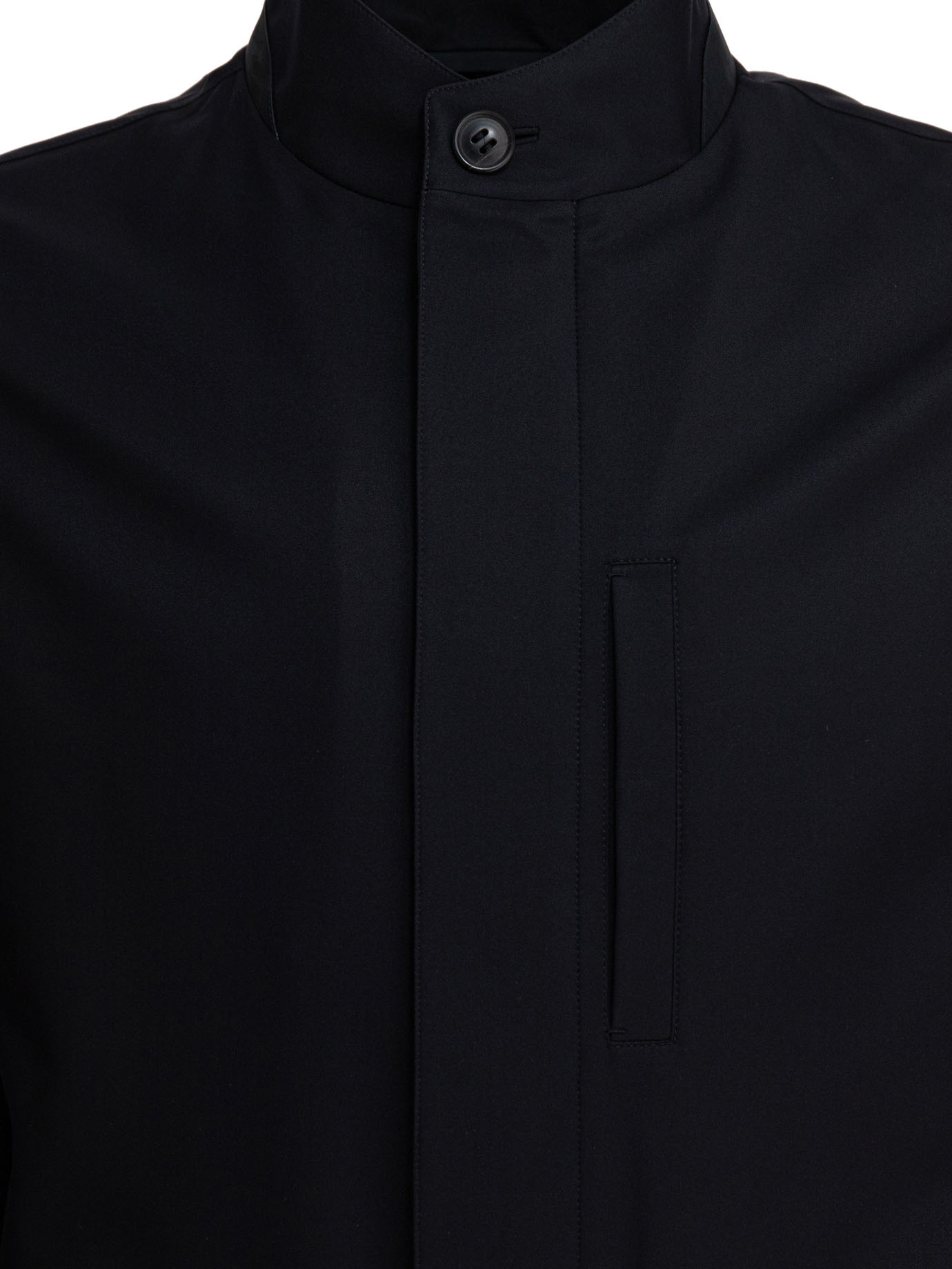 Zegna Long Sleeve Casual Jacket In Black
