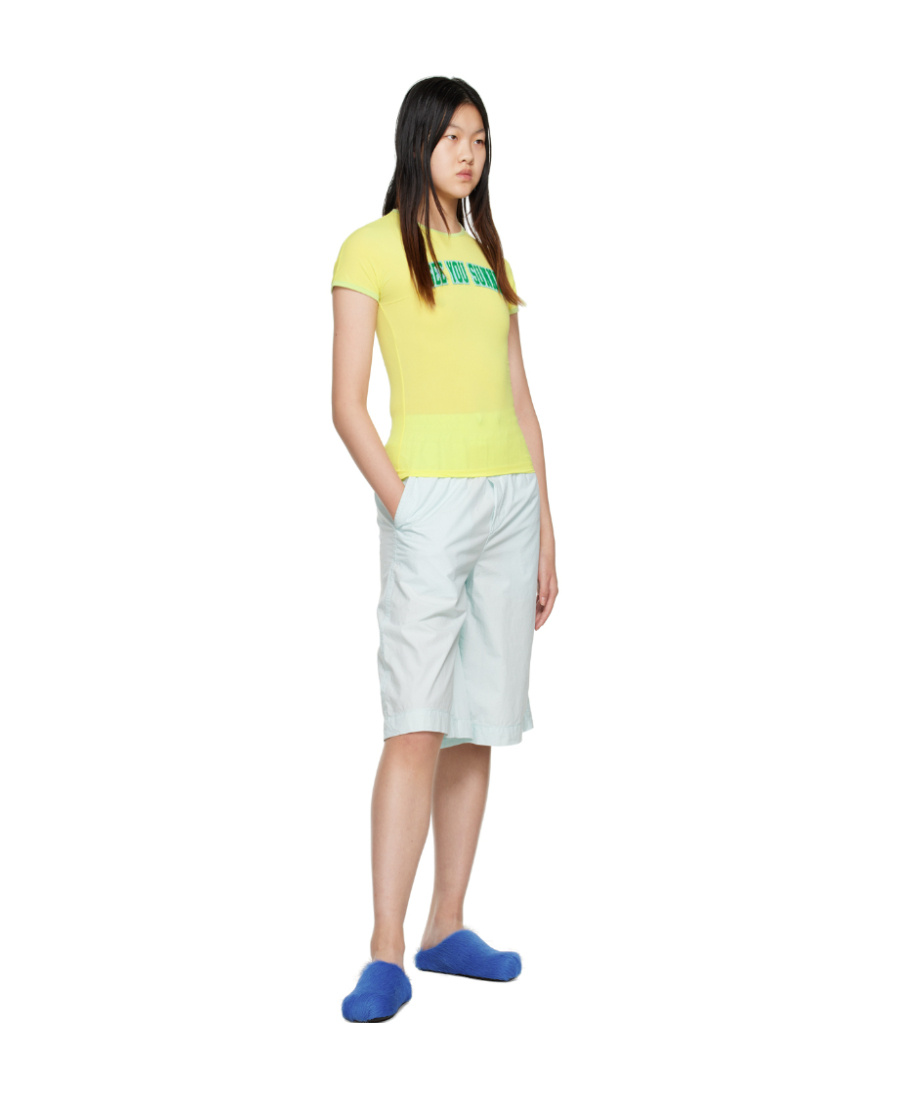 Sunnei See You T-shirt In Yellow