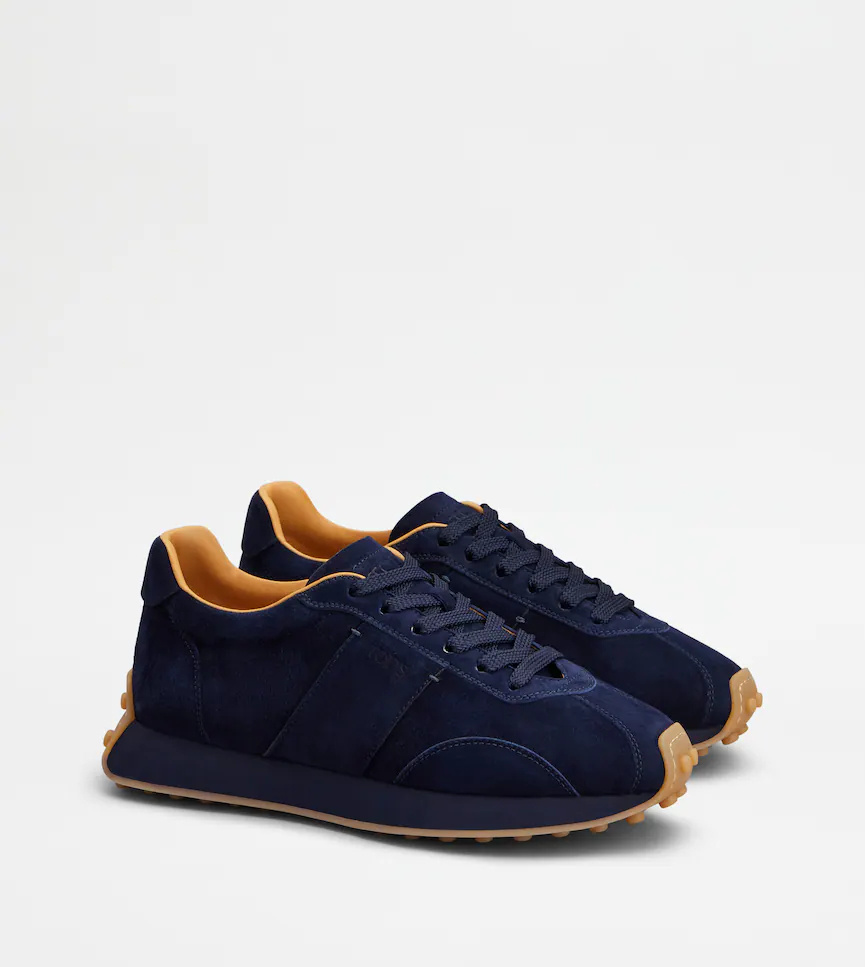 Tod's Lace Up Sneakers In Blue