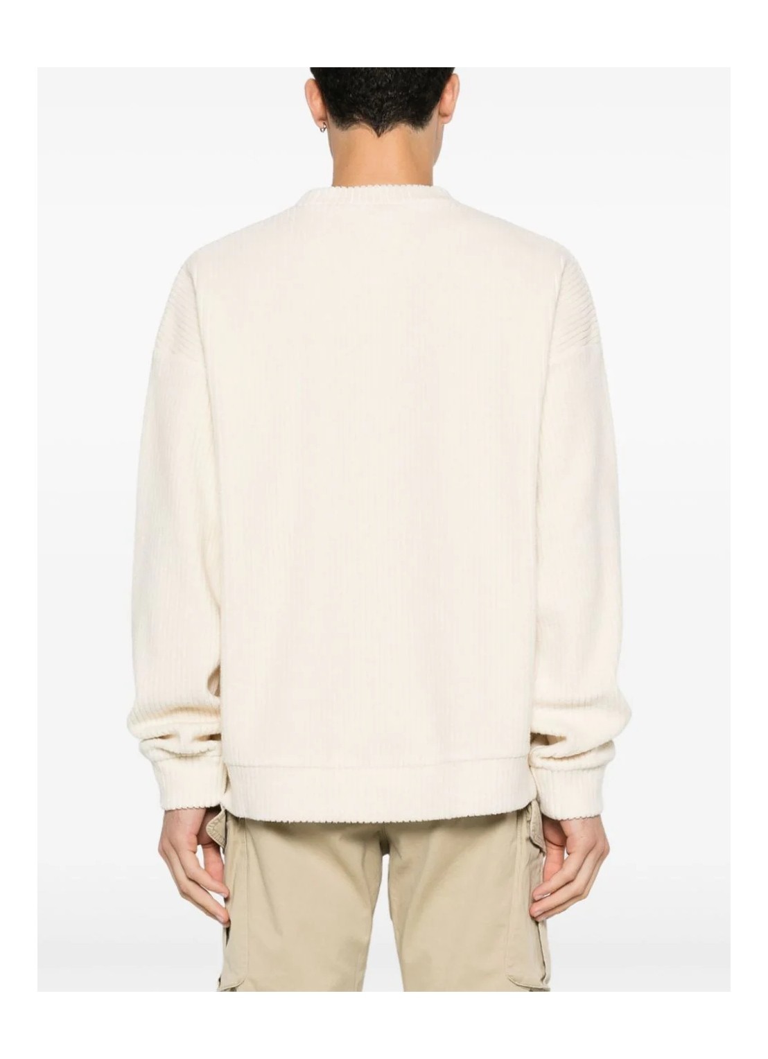 Shop Dsquared2 Ribbed Sweater In White