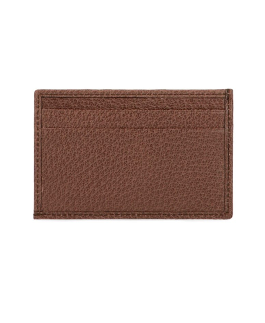 Shop Gucci Ophidia Gg Card Case In Brown