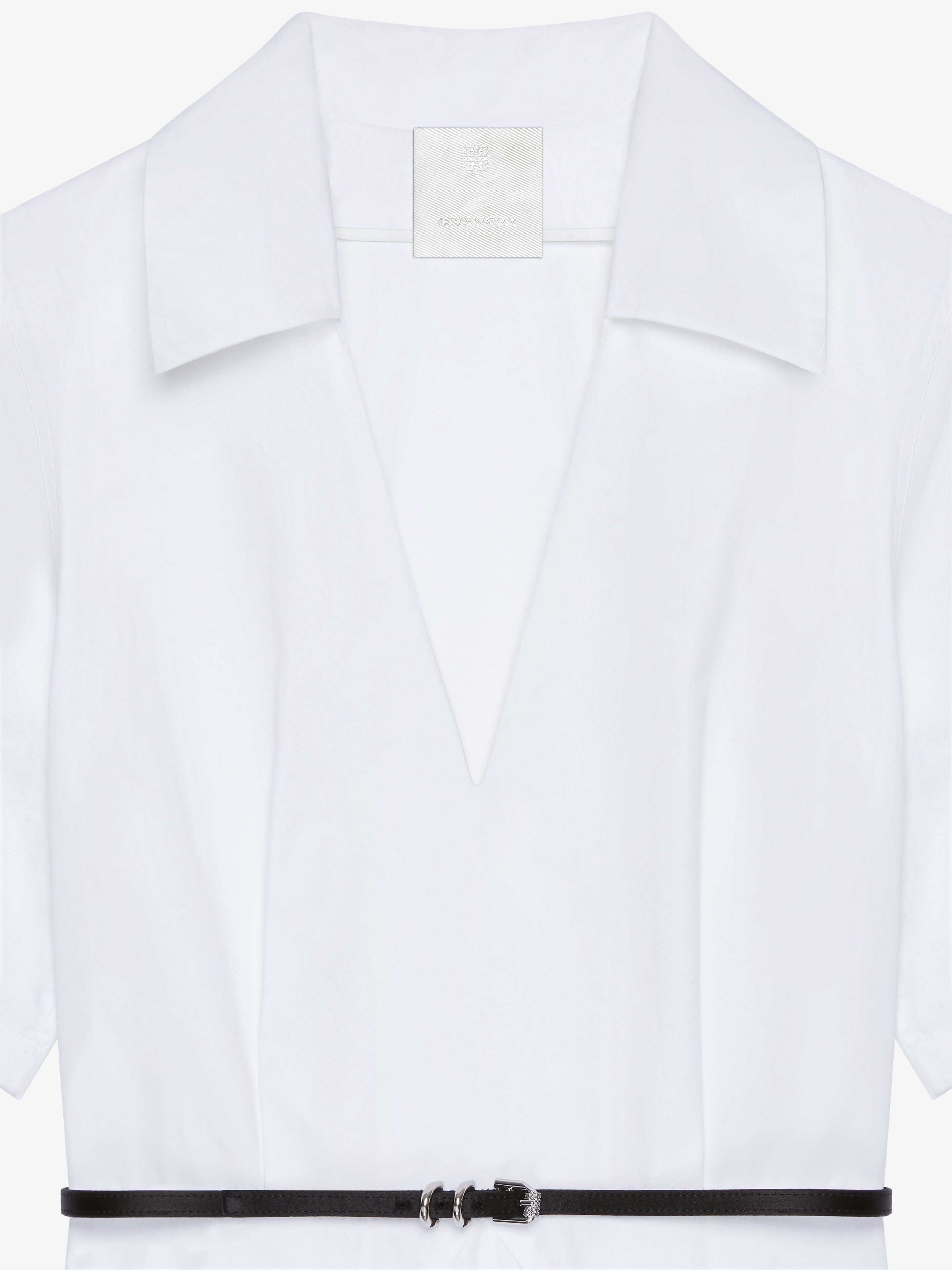 Givenchy Voyou Short-sleeved Dress In White