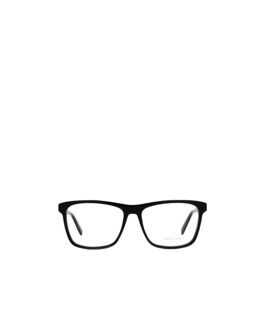 Saint Laurent Rectangular-frame Design Glasses In Black