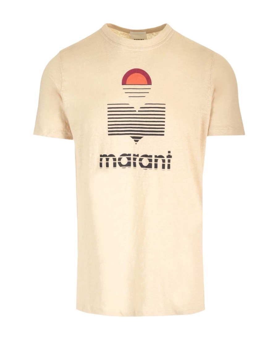 Isabel Marant Karman Crewneck T-shirt In Nude