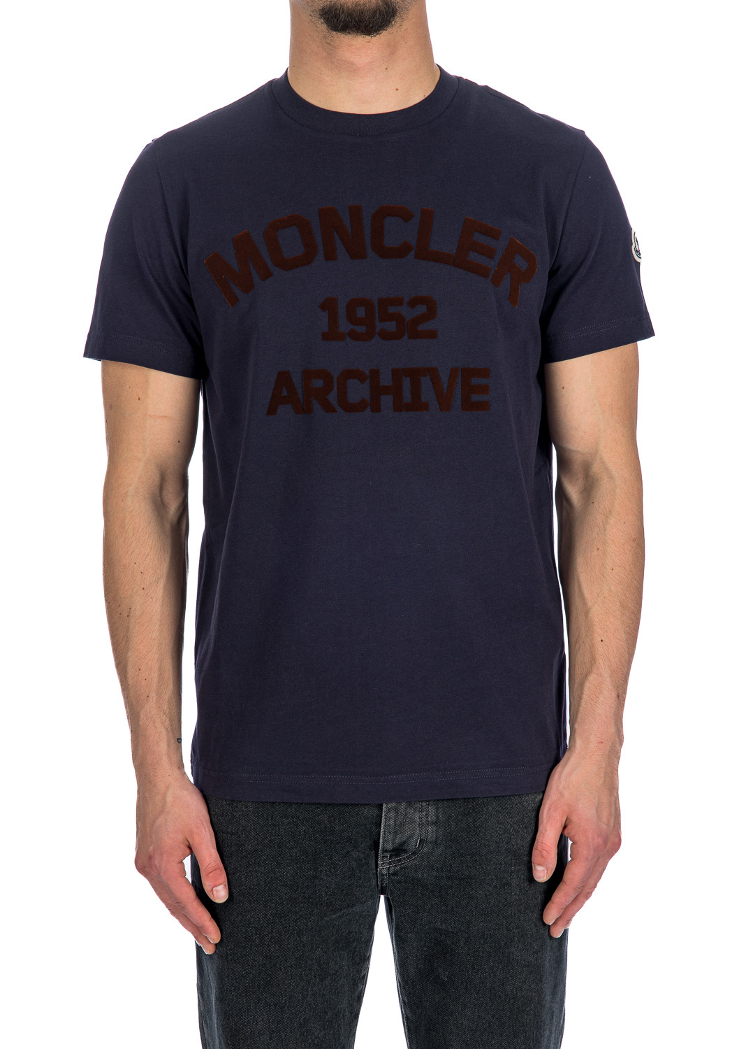 Moncler Printed T-shirt In Blue