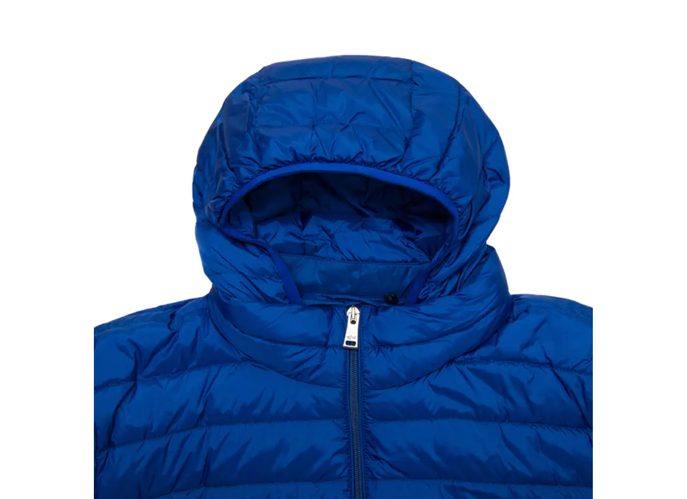 Paul & Shark Logo Down Jacket In Blue