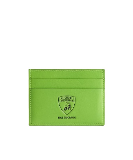 Balenciaga Men's Automobili Lamborghini Card Holder In Green