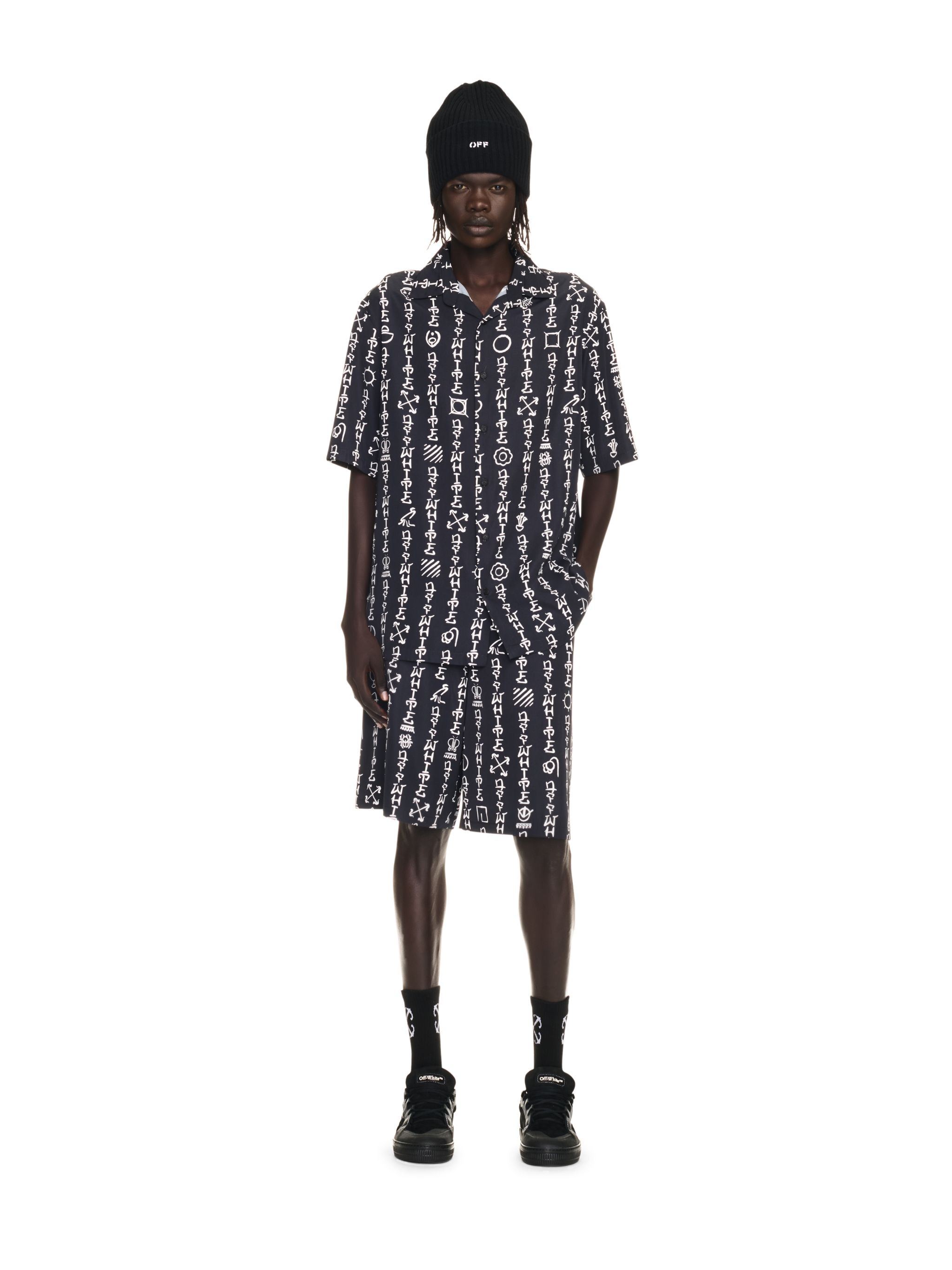 Off-white Type Ao Bermuda Shorts In Black