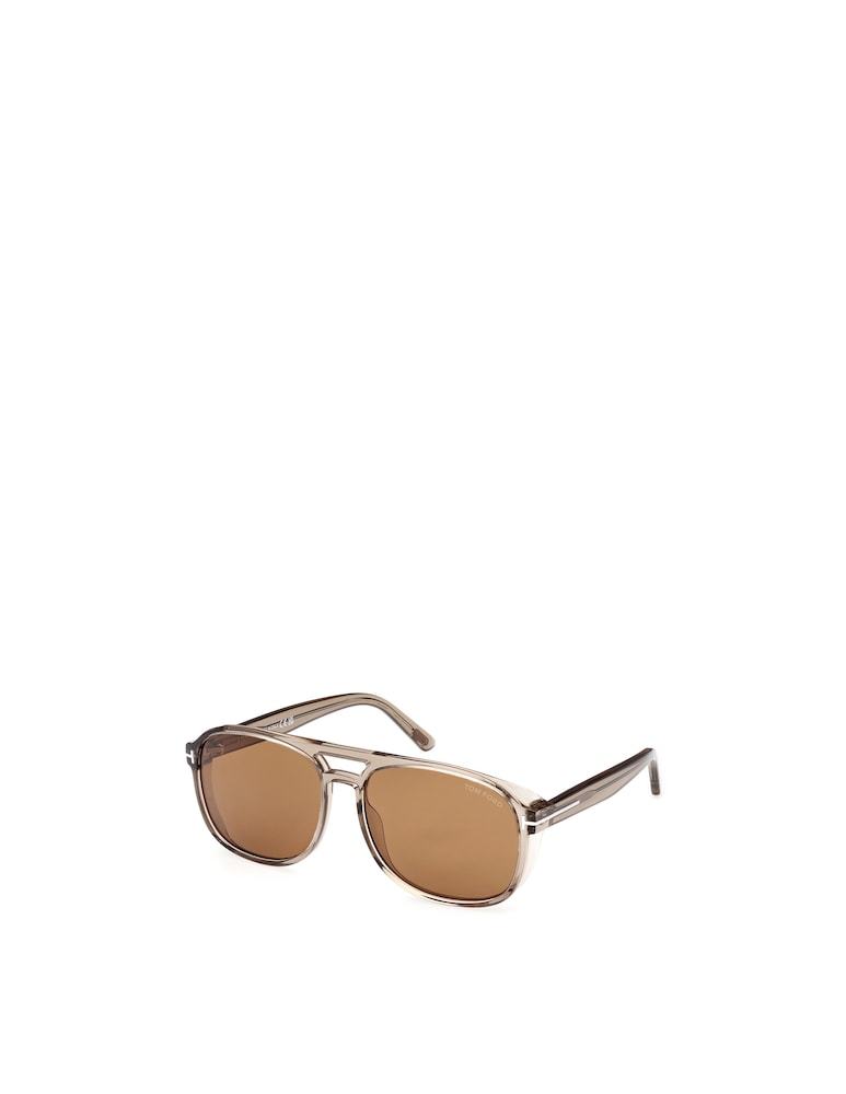 Tom Ford Pilot Frame Tinted Sunglasses In Nude