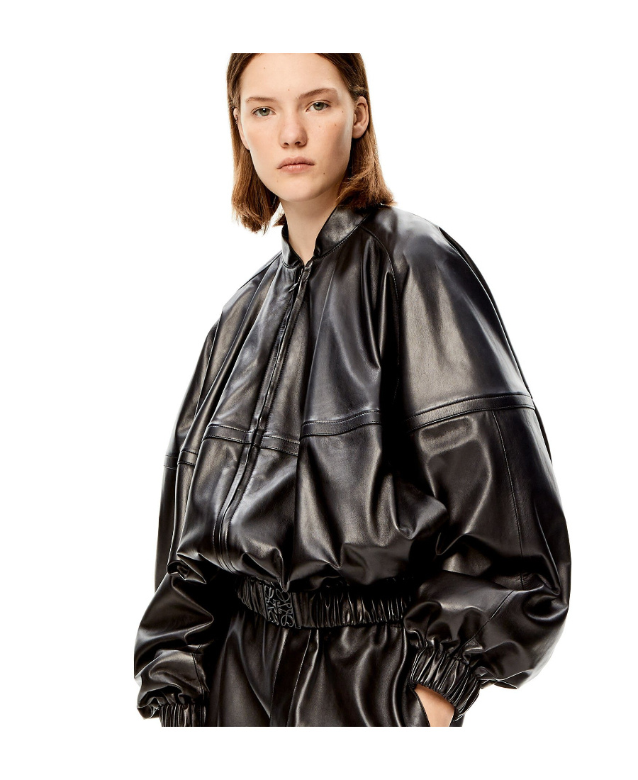Loewe Bomber Jacket In Nappa In Black