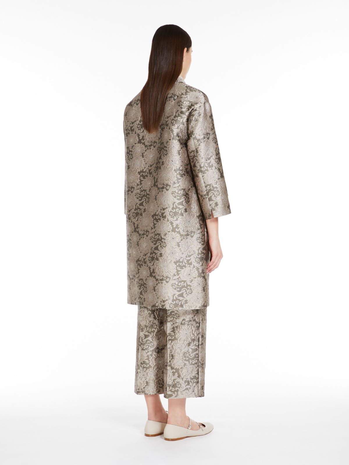 Max Mara Long-sleeved Coat In Gray