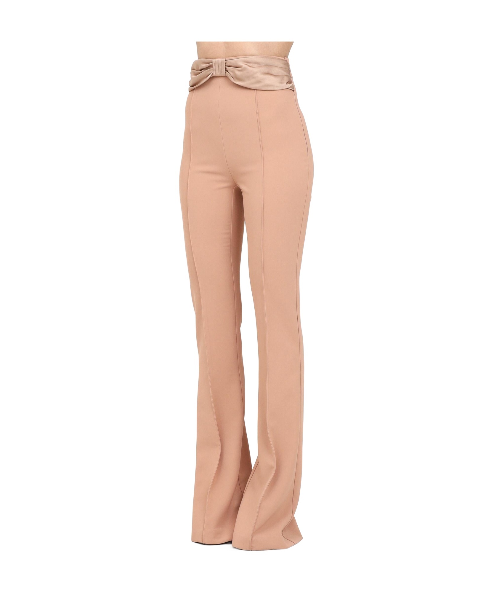 ELISABETTA FRANCHI BOW-DETAILING TROUSERS
