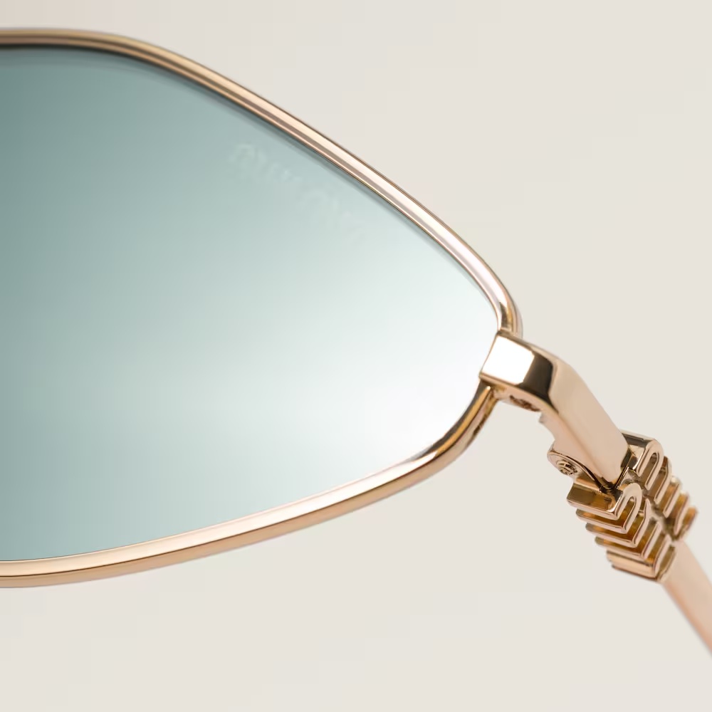 Miu Miu Geometric Frame Sunglasses