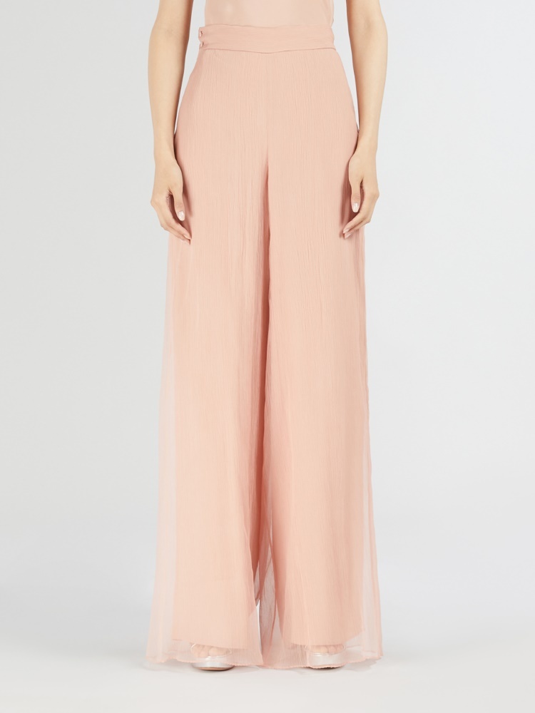 Max Mara Judit Logo Casual Pants In Nude