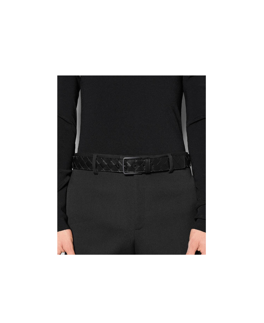ヨハネ!! ボッテガヴェネタ レザーベルトブラック Bottega Veneta Metal Needle Buckle Belt In Black | ModeSens