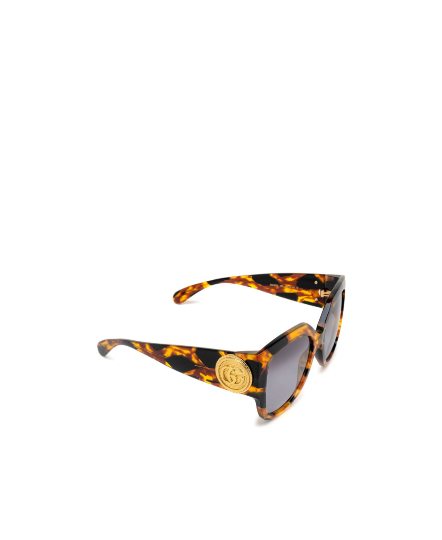 Gucci Tortoiseshell-effect Oversize-frame Sunglasses In Gray