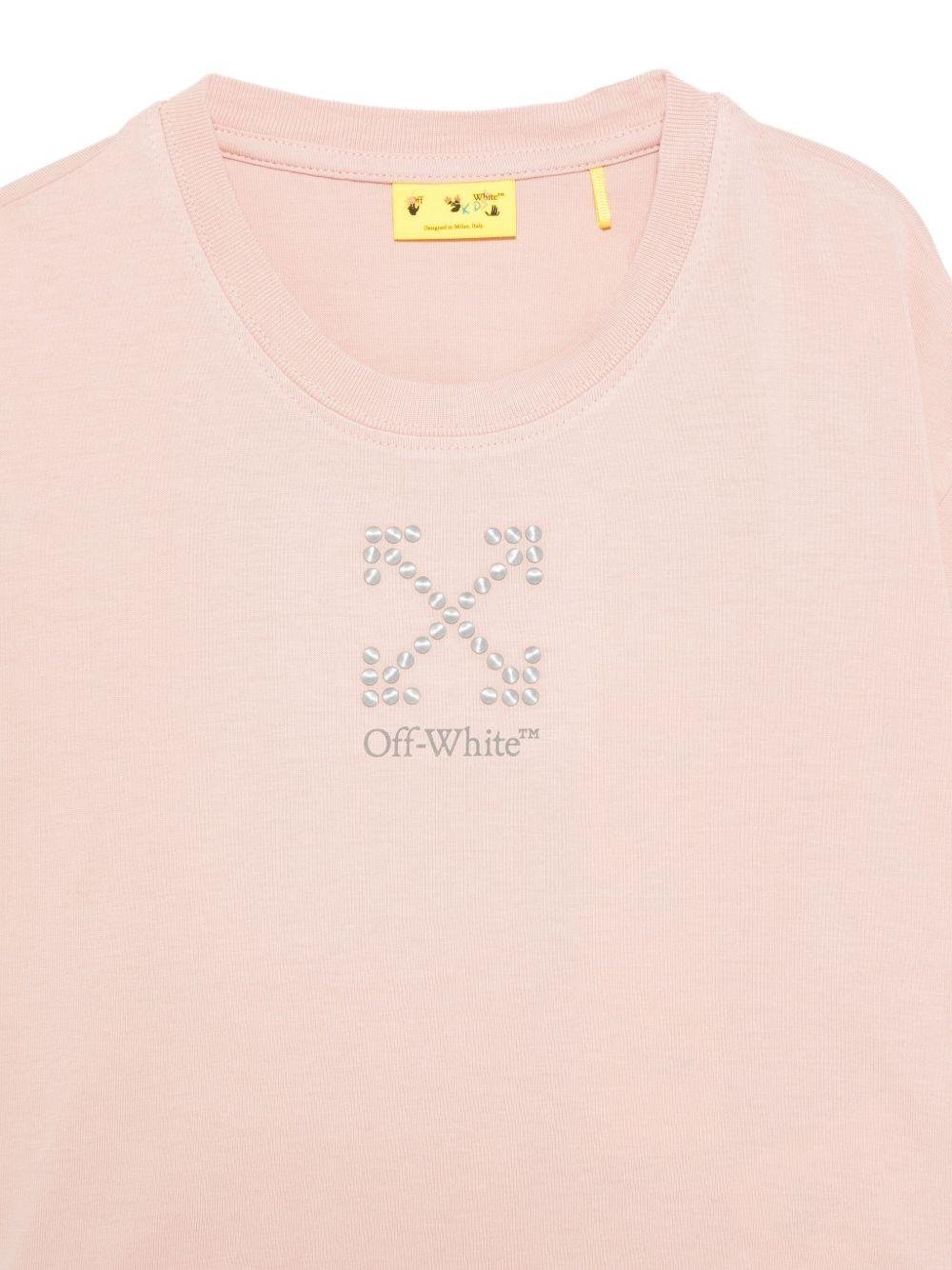 Off-white Short-sleeved T-shirt In Pink