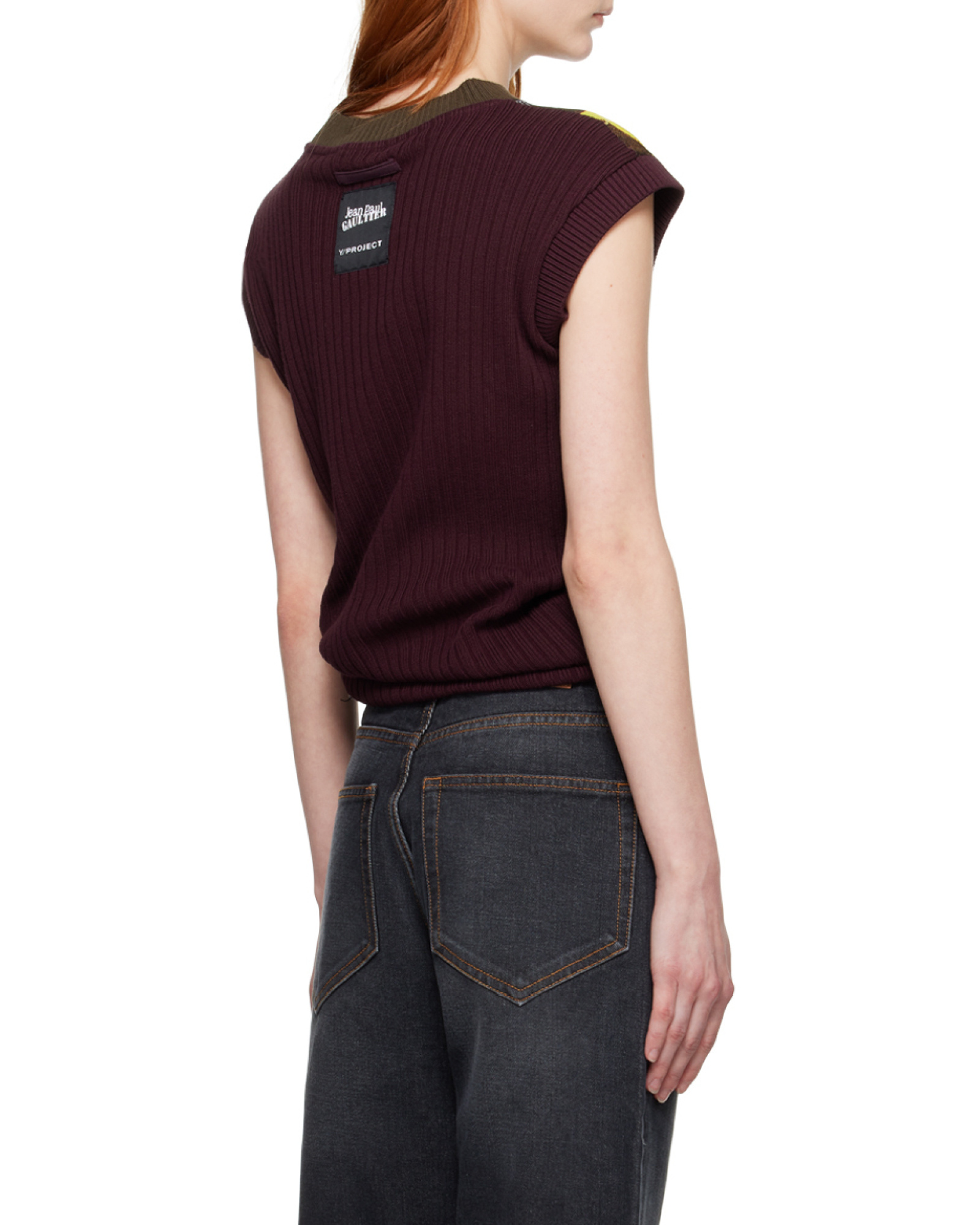 Y/project Yellow & Burgundy Jean Paul Gaultier Edition Tank Top In Multi