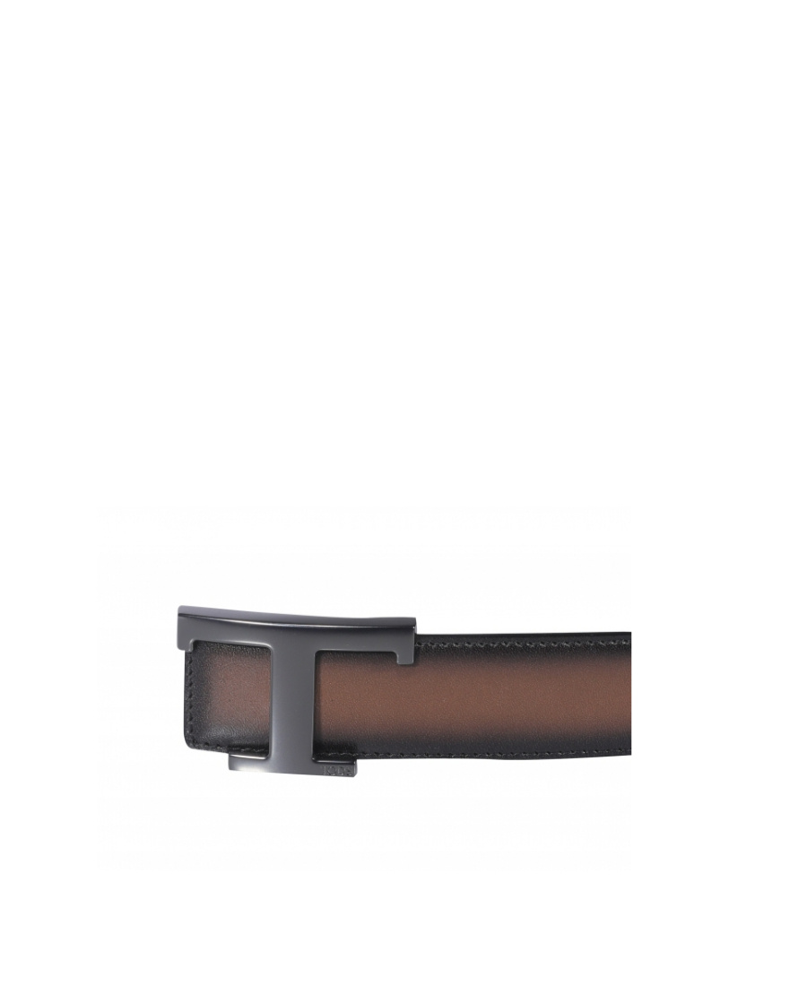 Tod's T Logo-buckle Belt In Black
