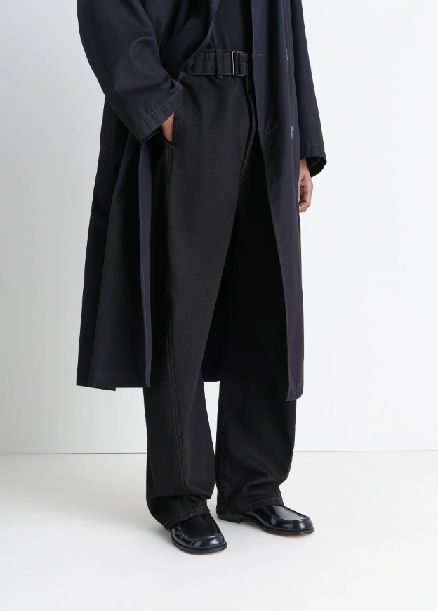 Lemaire Polished Leather Slip-on Shoes In Black