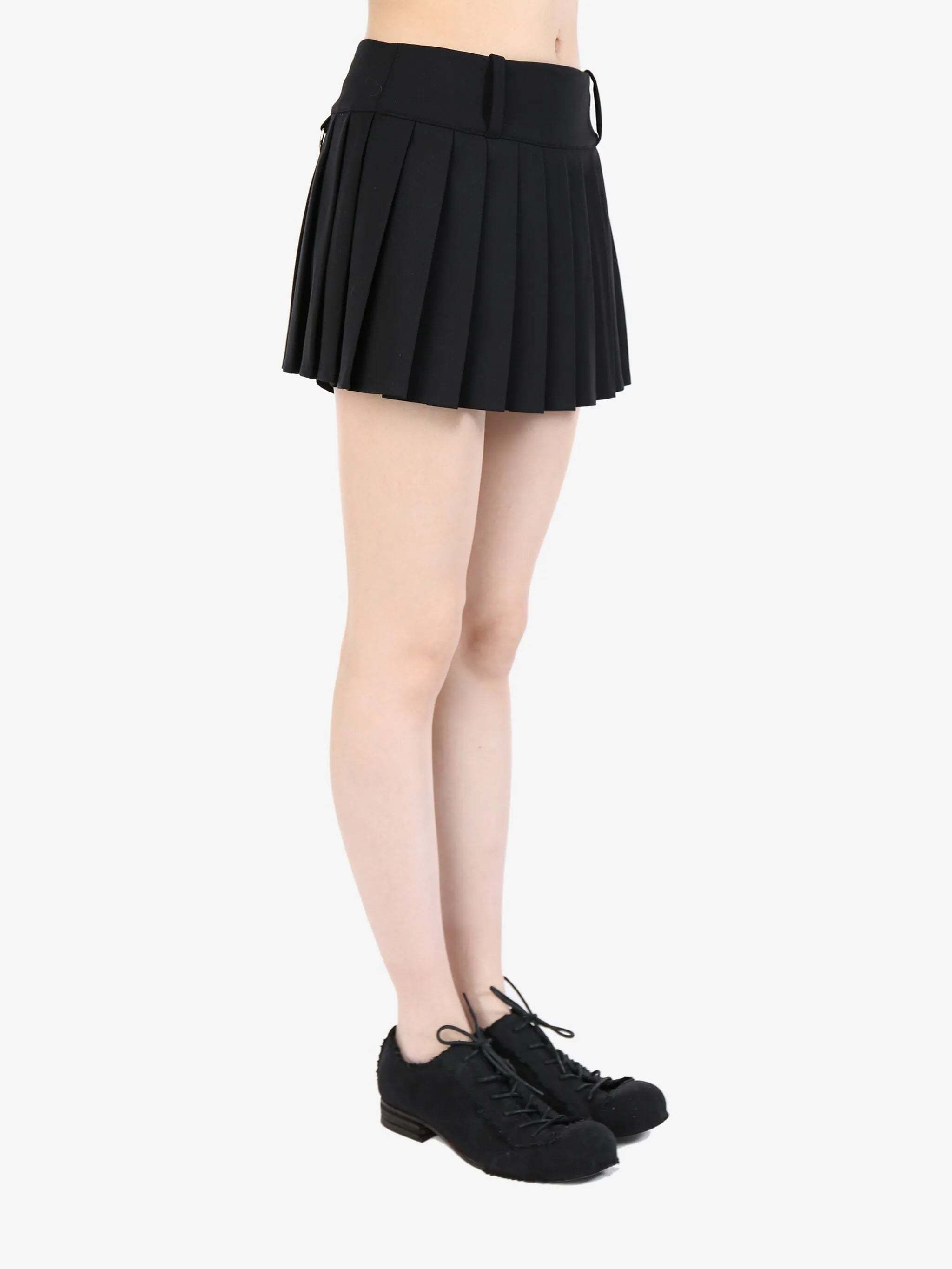 Vetements Pleated Mini Skirt In Black