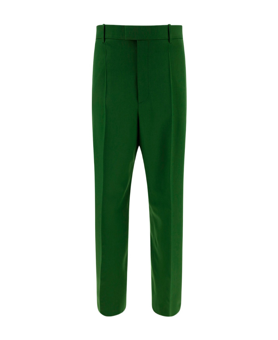 Bottega Veneta Straight Pipe Pants In Green