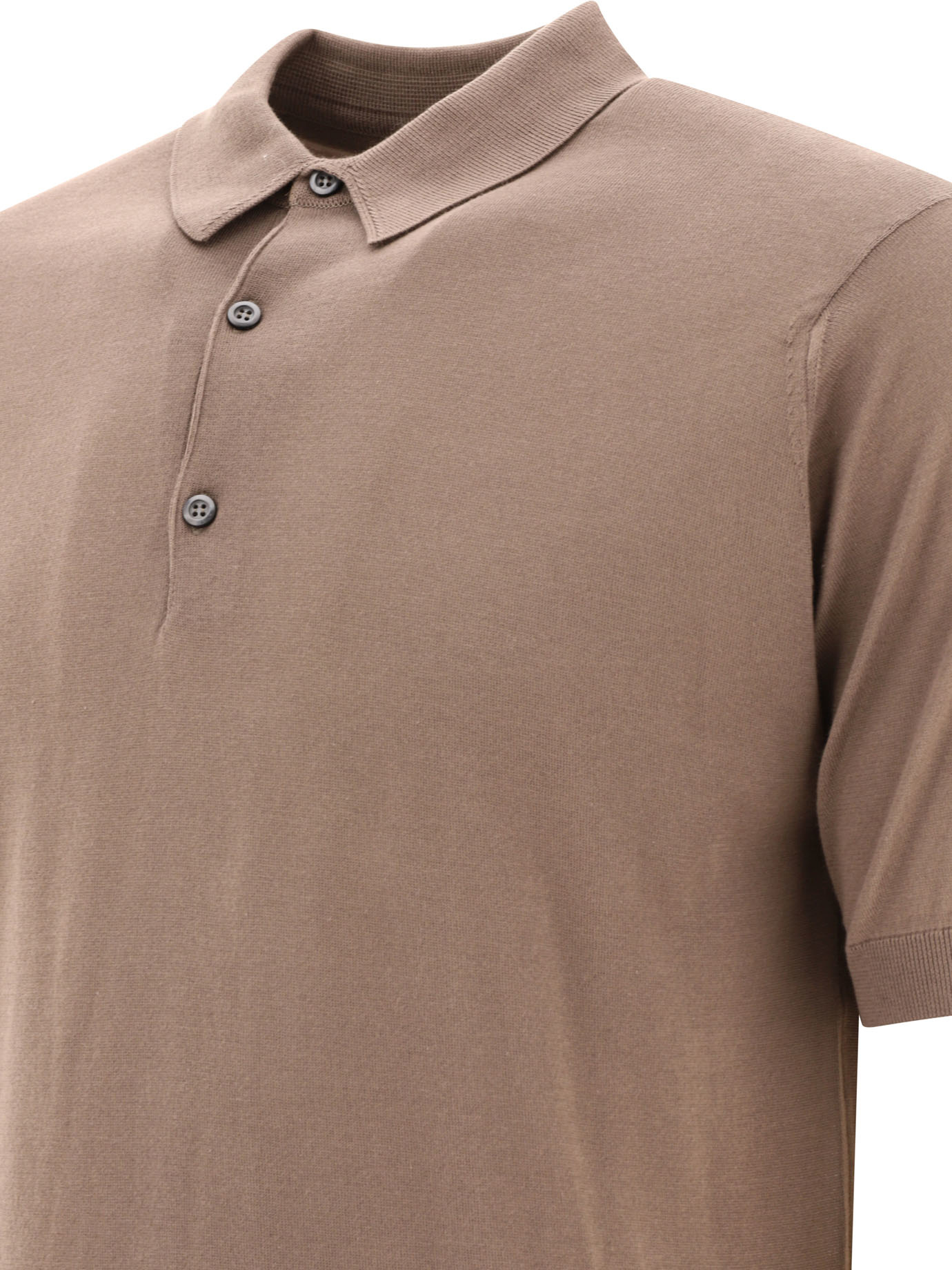 John Smedley Short-sleeved T-shirt In Brown