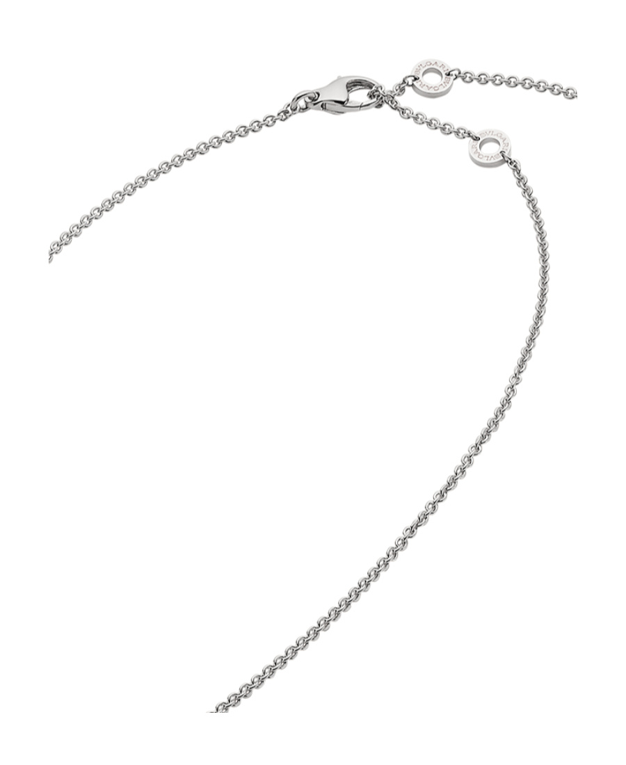 Bvlgari White Gold And Diamond B. Zero1 Necklace In White