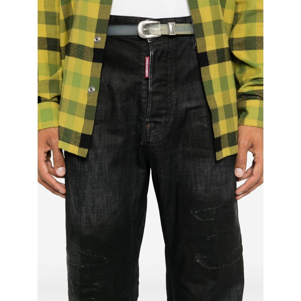 Dsquared2 Belt-loop Jeans In Black