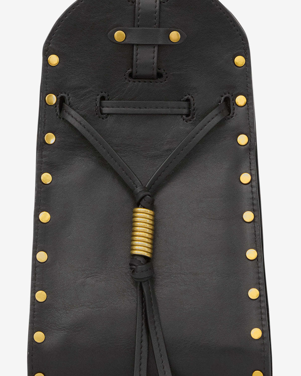 Isabel Marant Silao Logo Printed Drawstring Crossbody Bag In Black