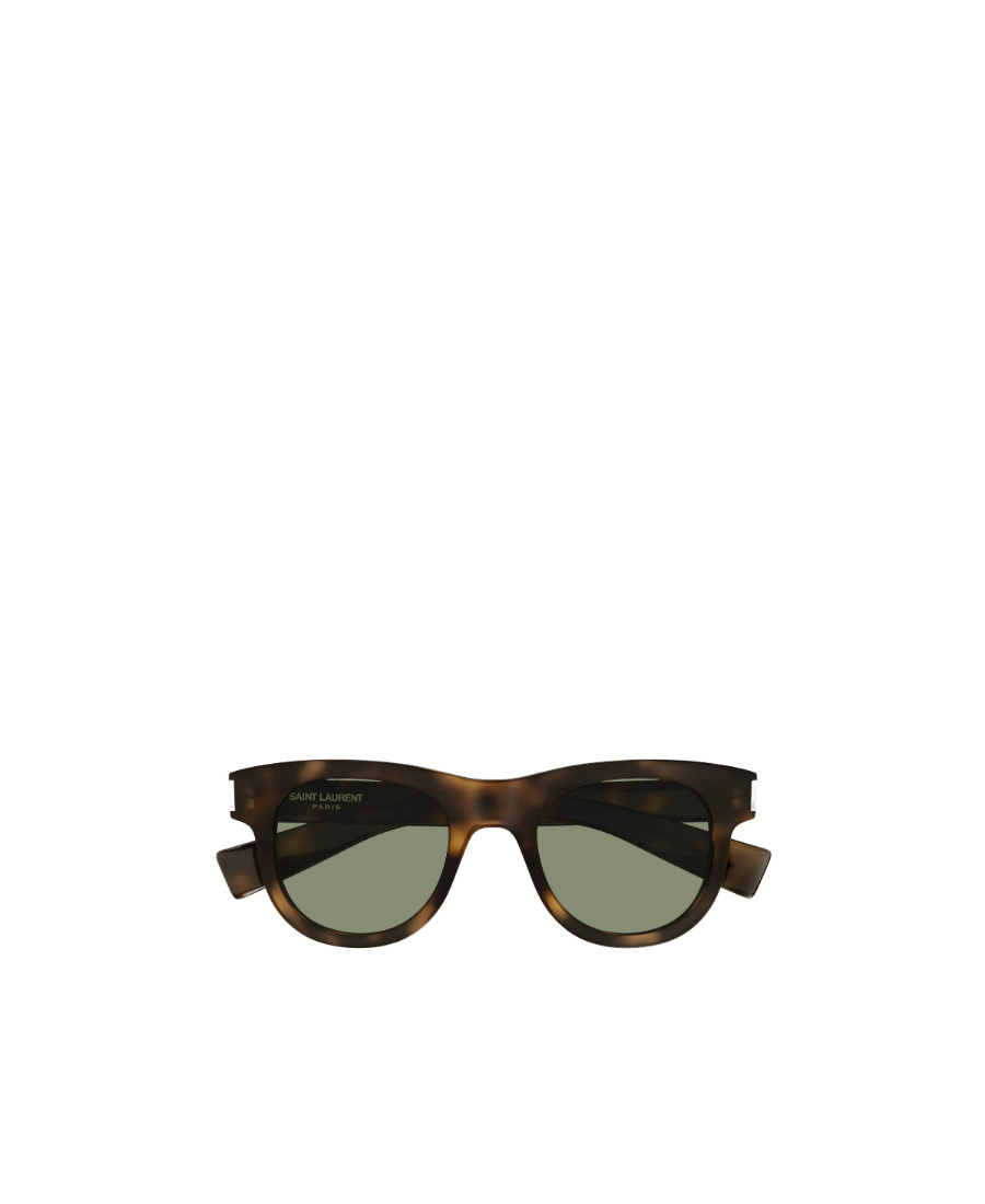 Saint Laurent Sl 571 Round-frame Sunglasses In Black