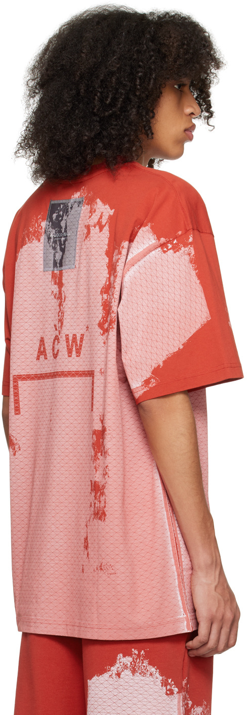 A-cold-wall* Brush Stroke-print T-shirt In Red