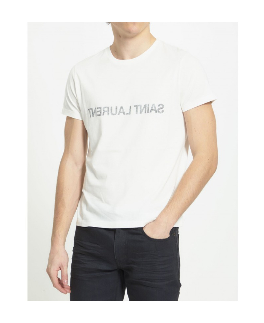 Shop Saint Laurent Reverse T-shirt In White