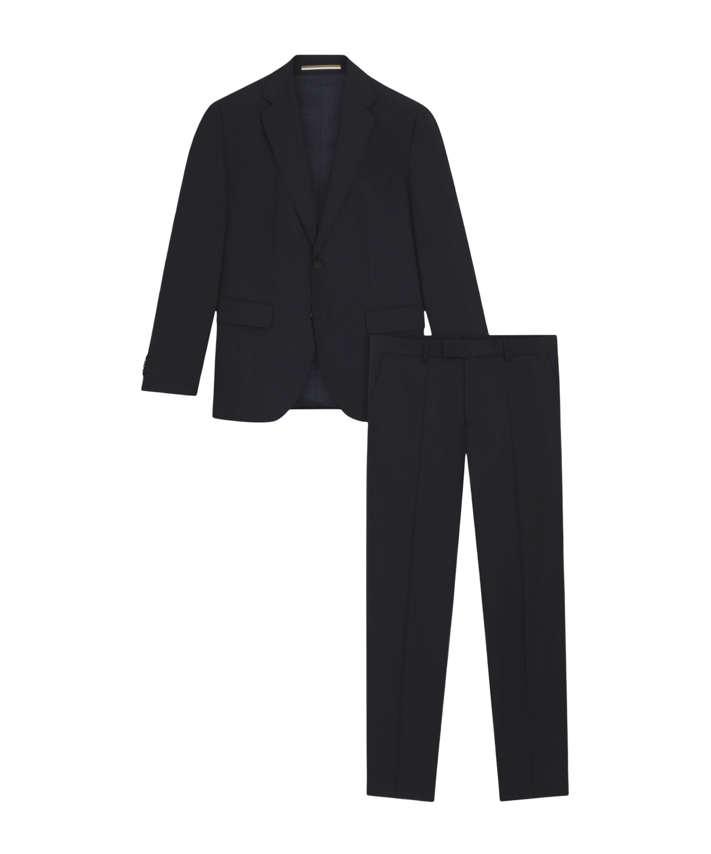 Hugo Boss Three-piece Single-breasted Suit In Blue