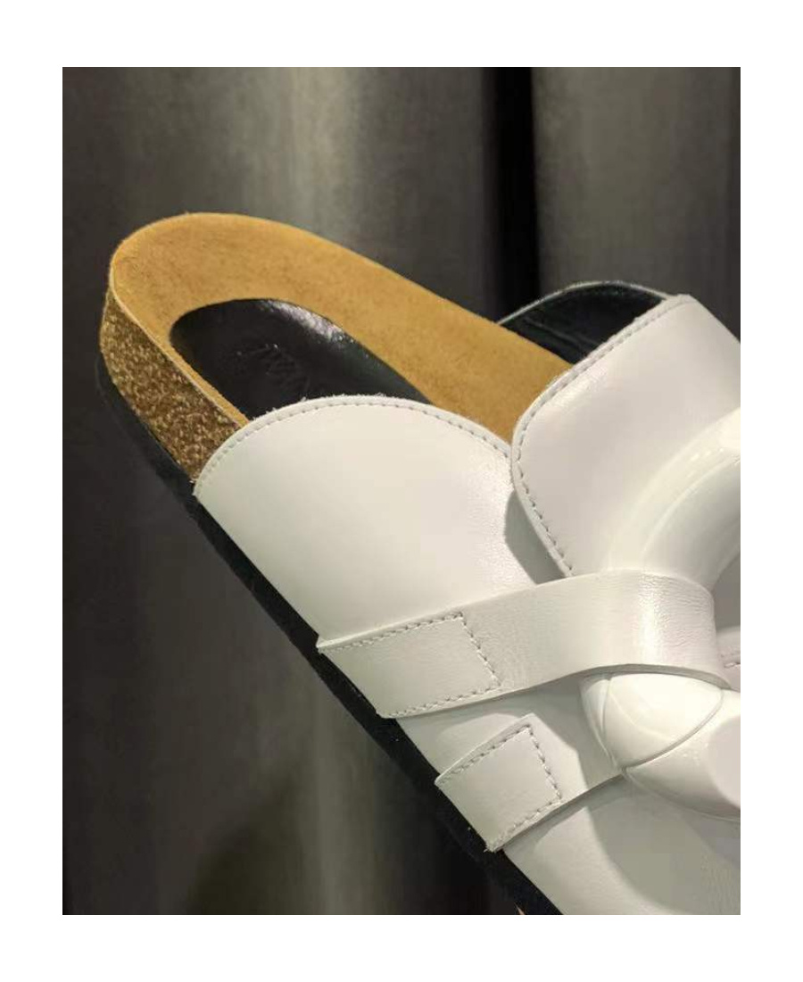Shop Jw Anderson Chain Love Muller Shoes In White