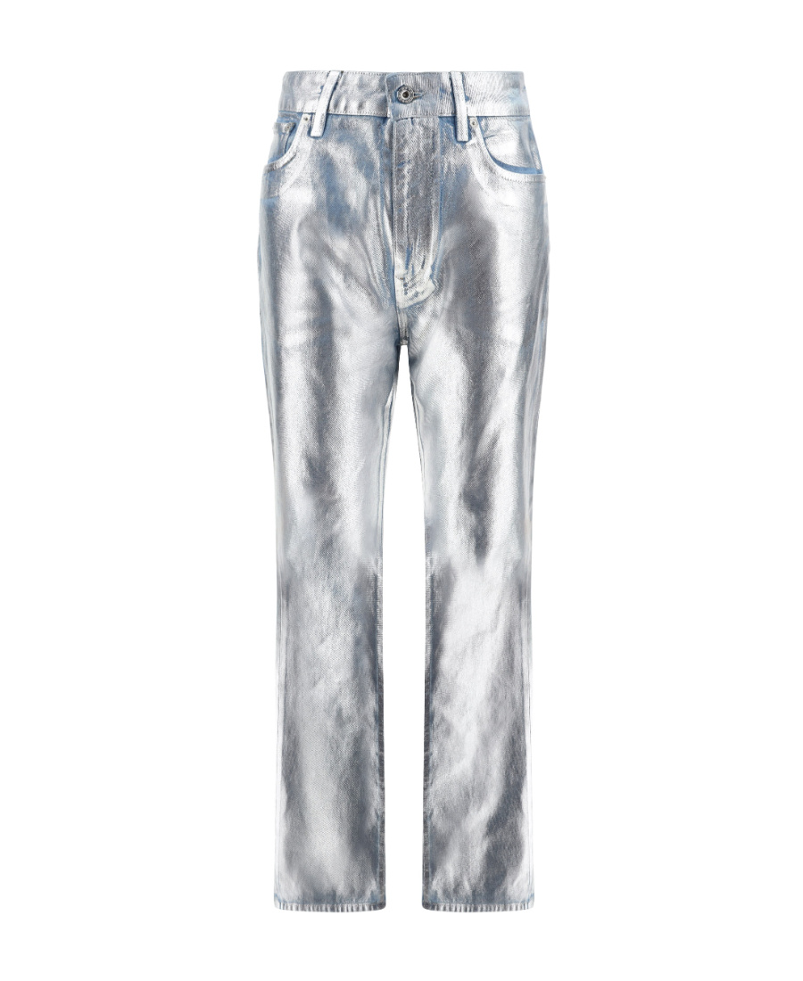 Rabanne Belt Ring Casual Pants In Gray